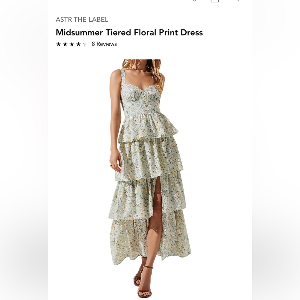 ASTR The Label Tiered Dress